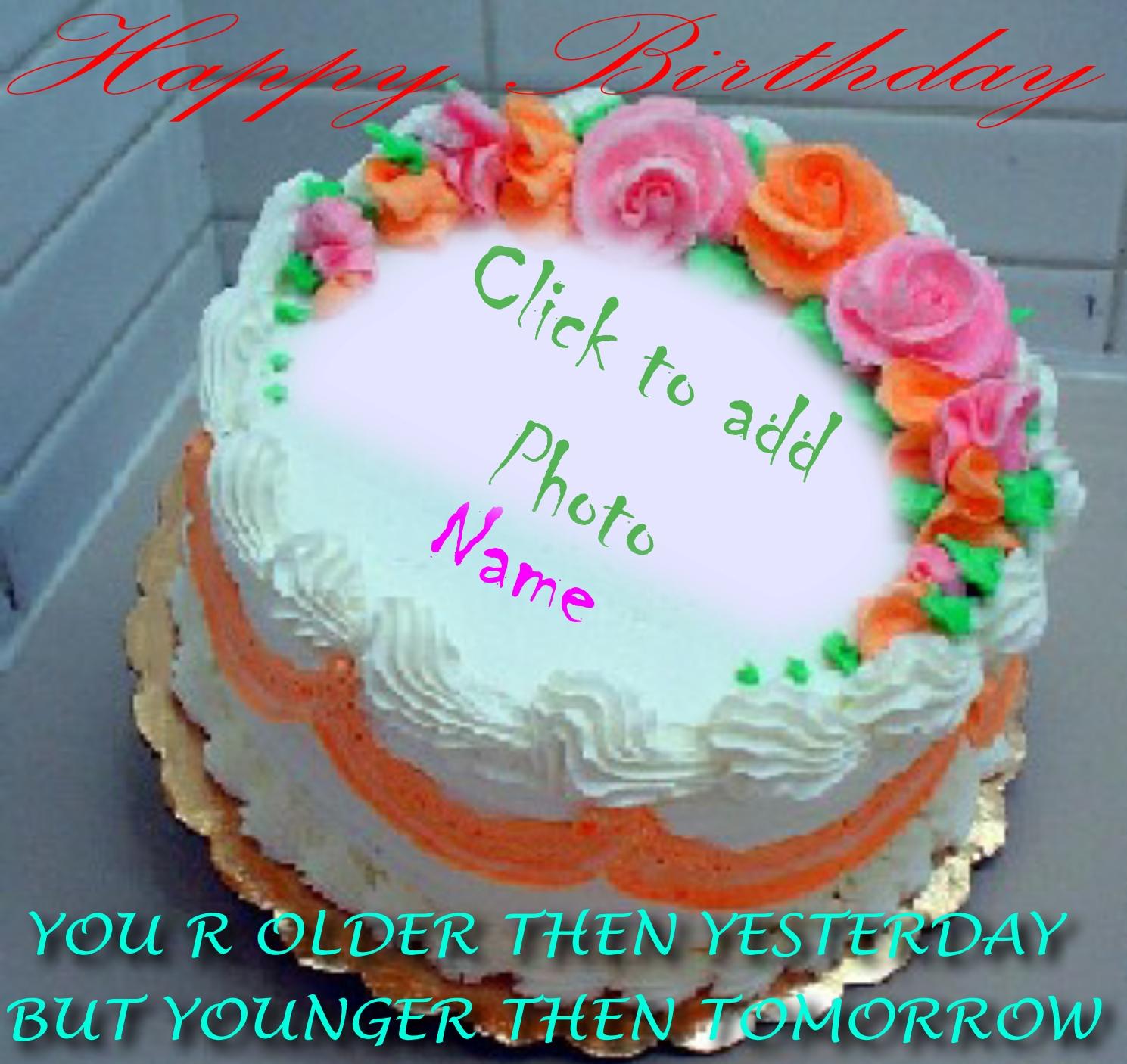 Happy Birthday Cake With Name Edit Online Free Brithday Cake